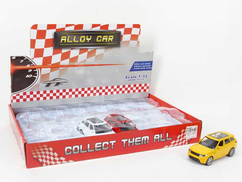 1:32 Die Cast Car Pull Back(12in1) toys
