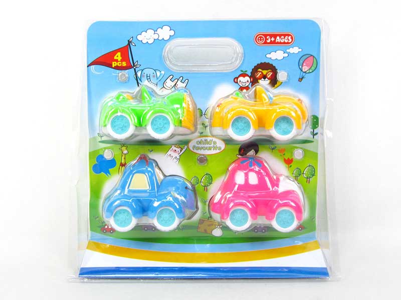 Pull Back Animal Car(4in1) toys