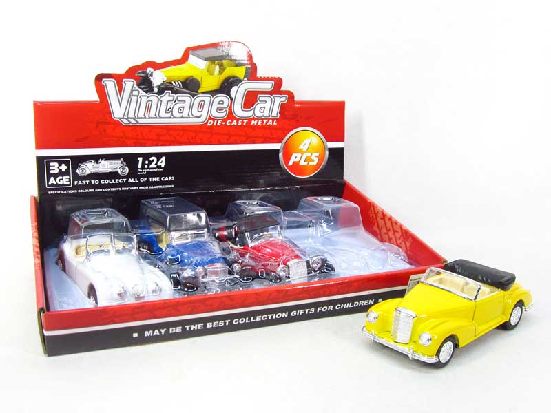 1:24 Die Cast Car Pull Back(4in1) toys