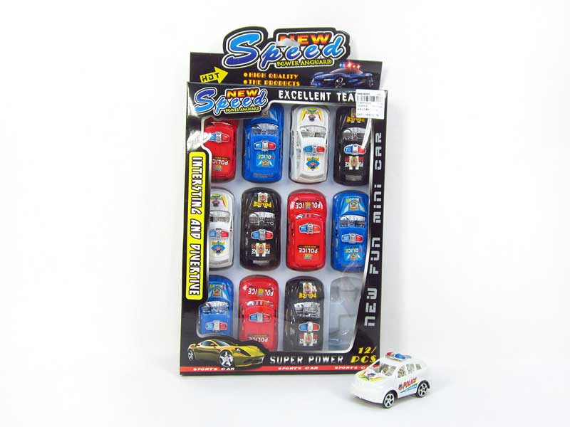 Pull Back Police Car(12in1) toys