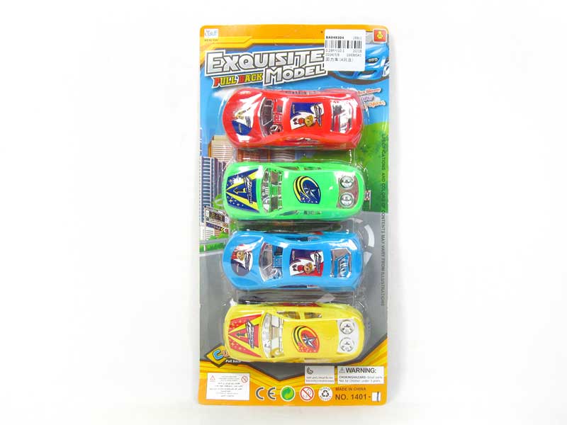 Pull Back Car(4in1) toys