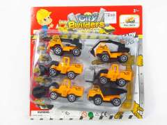 Pull Back Construction Car(6in1) toys