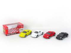 Die Cast Sports Car Pull Back(4C)
