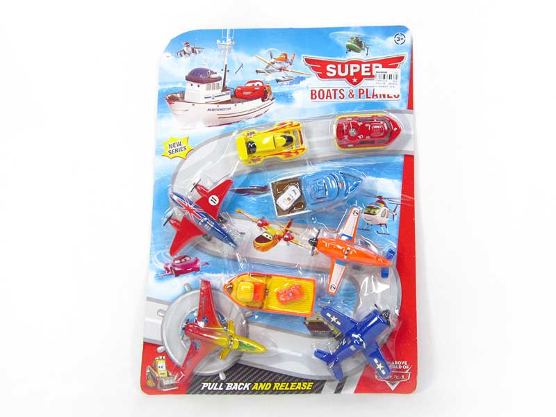 Pull Back Ship(8in1) toys