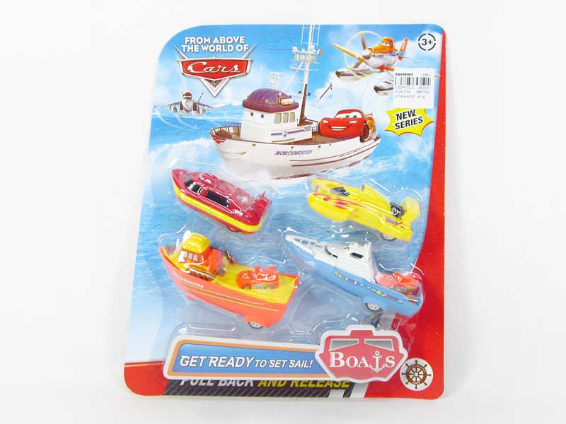 Pull Back Ship(4in1) toys