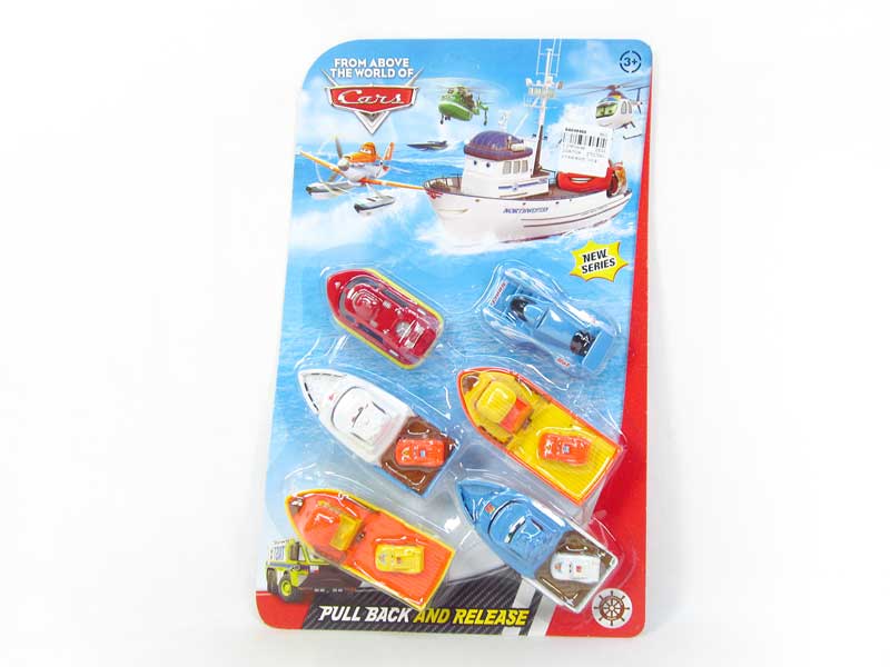 Pull Back Ship(6in1) toys