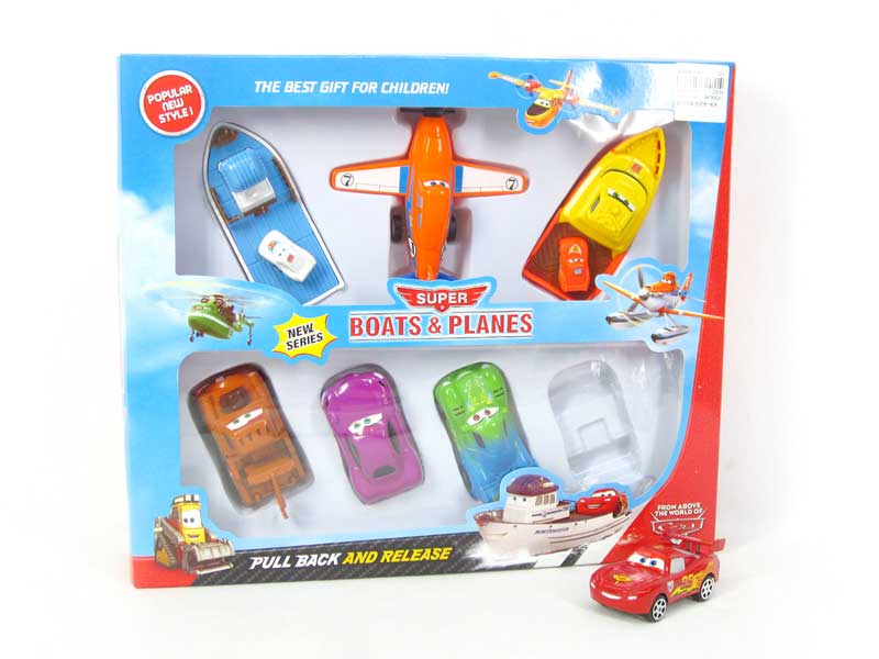 Pull Back Car & Ship toys