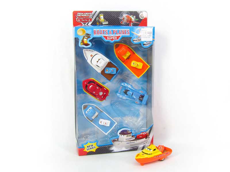 Pull Back Ship(6in1) toys