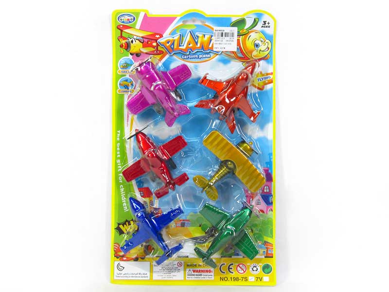 Pull Back Plane(6in1) toys