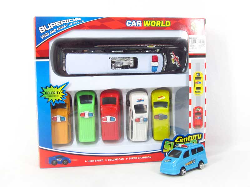 Pull Back Police Car(7in1) toys