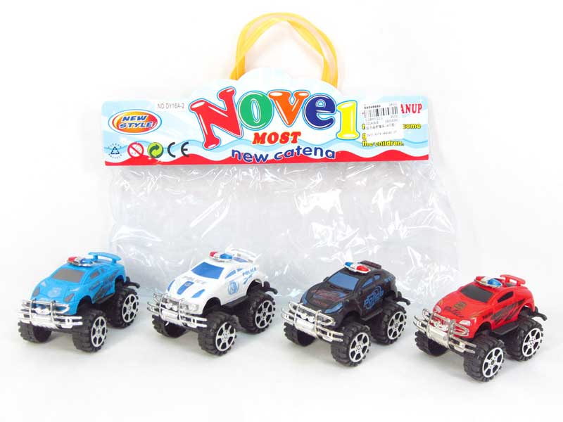 Pull Back Cross-country Police Car (4in1) toys