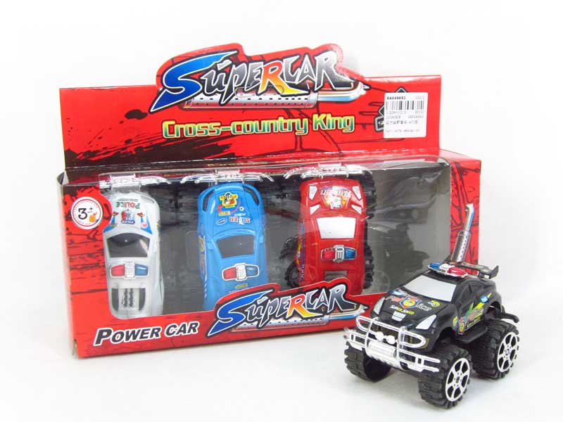 Pull Back Cross-country Police Car(4in1) toys