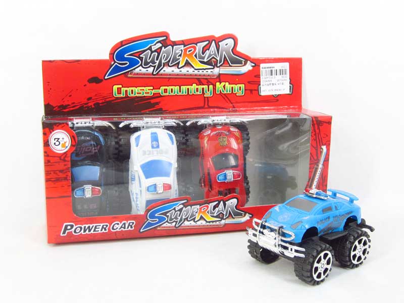 Pull Back Cross-country Police Car(4in1) toys