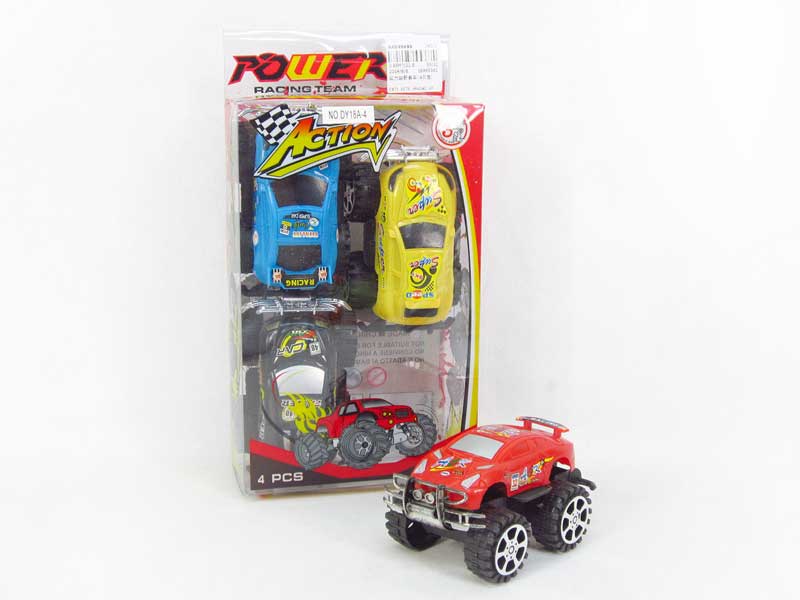 Pull Back Cross-country Racing Car(4in1) toys