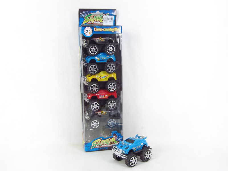 Pull Back Cross-country Racing Car(6in1) toys