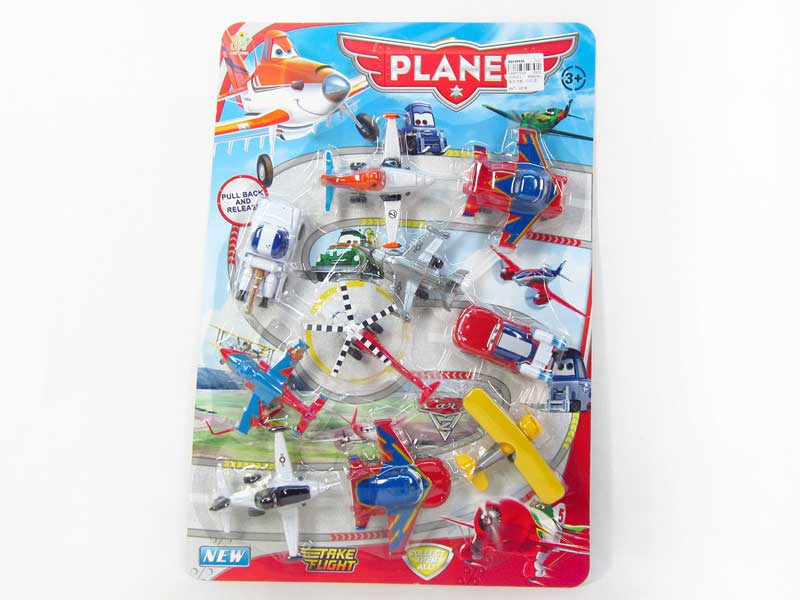Pull Back Plane(10in1) toys
