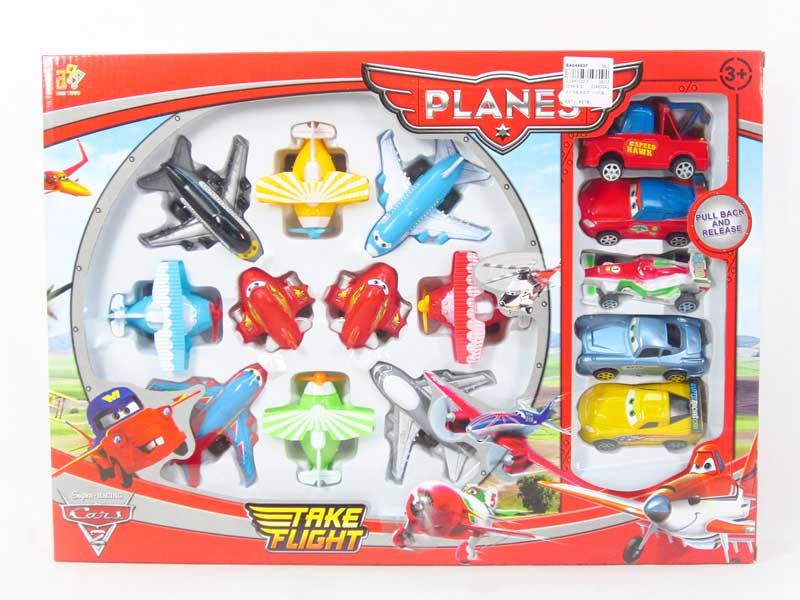 Pull Back Plane(15in1) toys