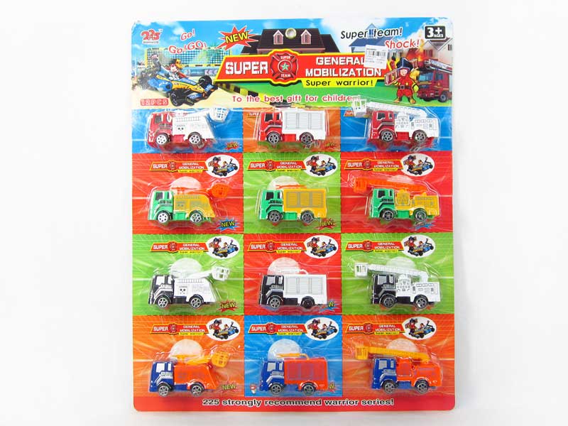 Pull Back Fire Engine(12in1) toys