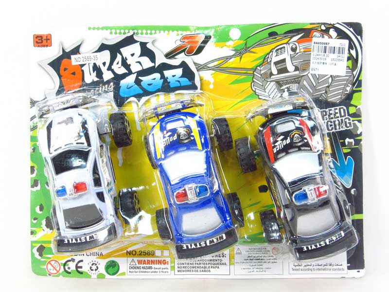 Pull Back Cross-country Police Car(3in1) toys