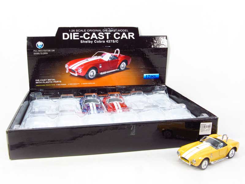 1:26 Die Cast Car Pull Back W/L_M(12in1) toys