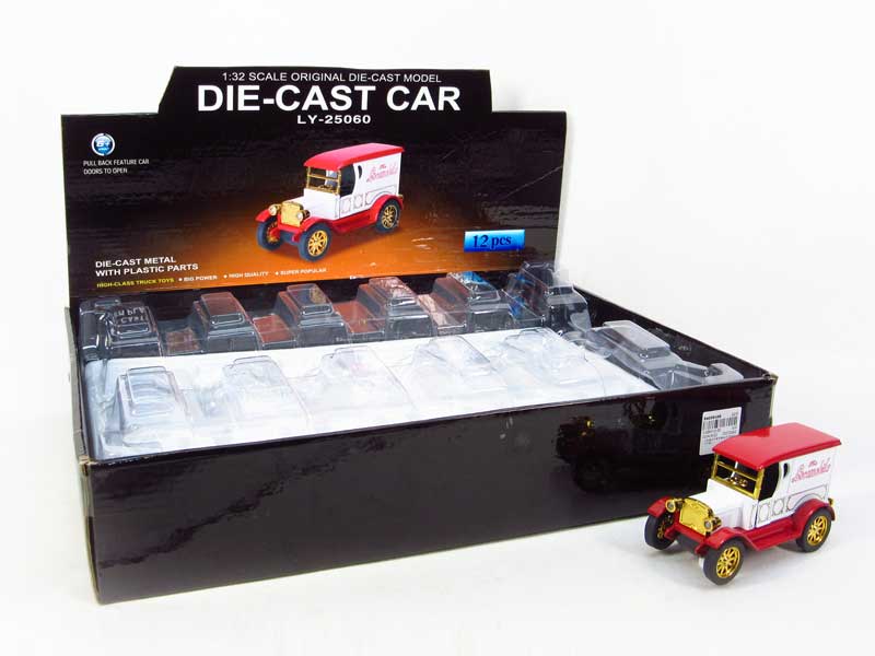 1:33 Die Cast Car Pull Back W/L_M(12in1) toys