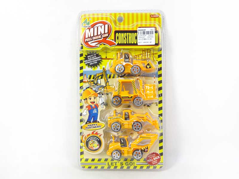 Pull Back Construction Truck(4in1) toys