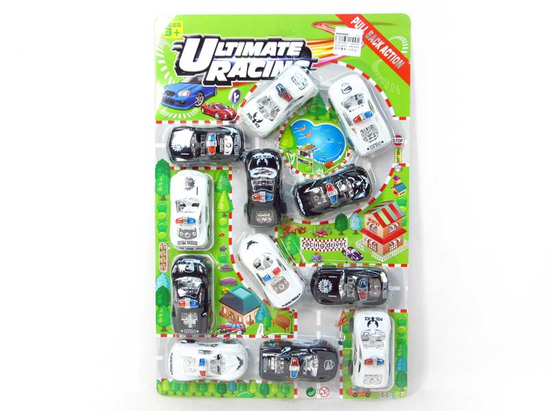 Pull Back Police Car(12in1) toys