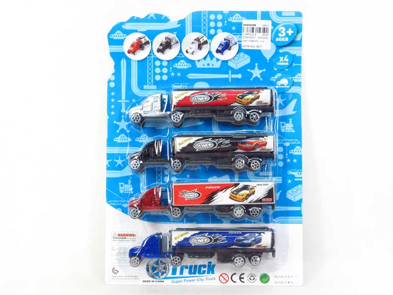 Pull Back Truck(4in1) toys