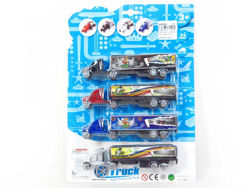 Pull Back Truck(4in1) toys