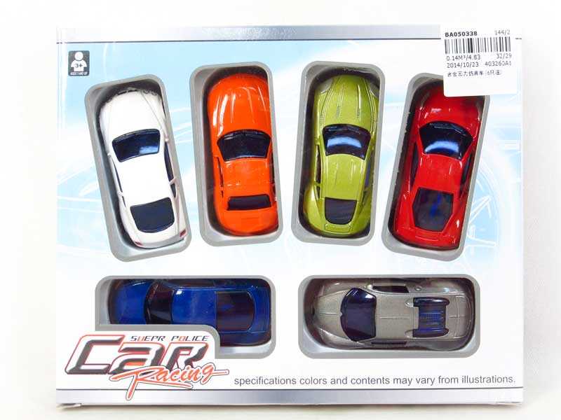 Die Cast Car Pull Back(6in1) toys