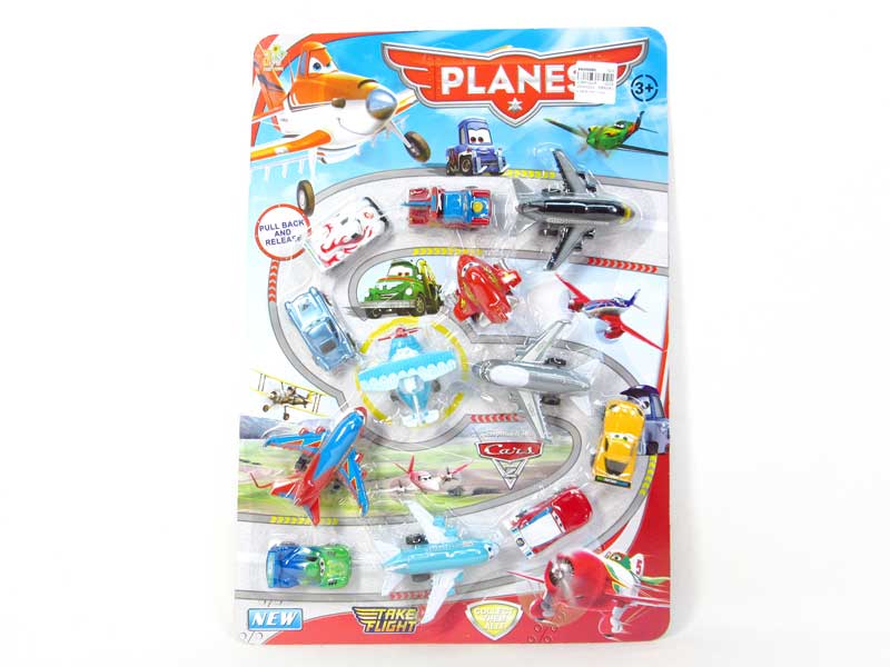 Pull Back Car & Pull Back Plane(12in1) toys