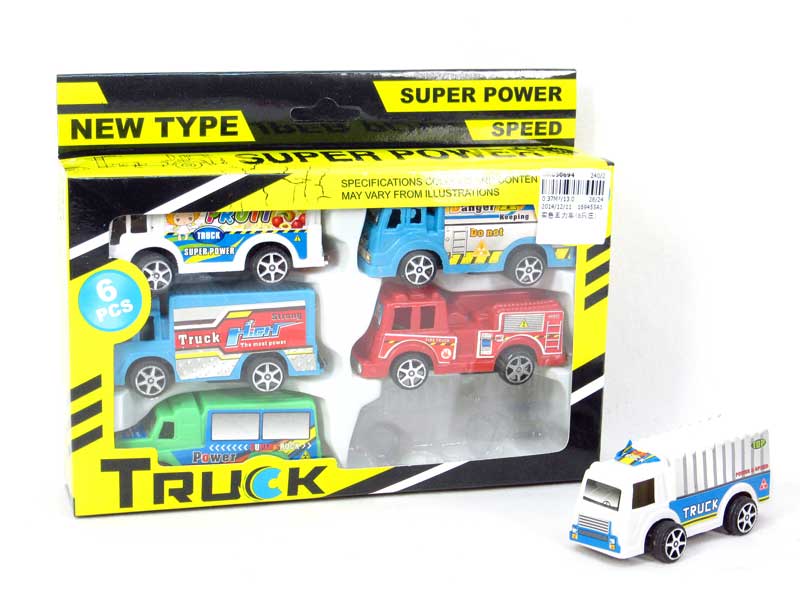 Pull Back Car(6in1) toys