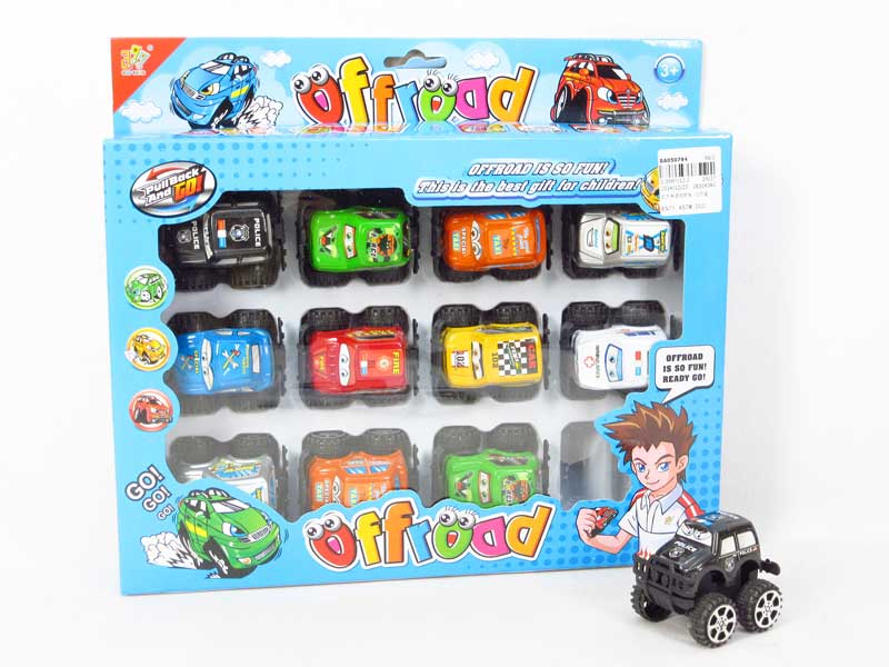 Pull Back Cross-country Car(12in1) toys