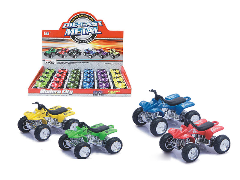 Die Cast Motorcycle Pull Back(24in1) toys