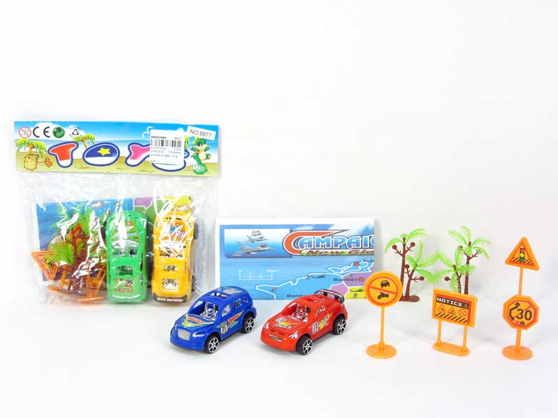 Pull Back Racing Car(2in1_ toys