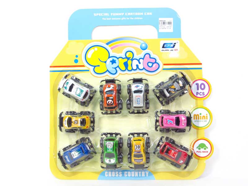 Pull Back Cross-country Car(10in1) toys