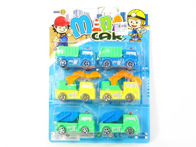 Pull Back Car(6in1) toys