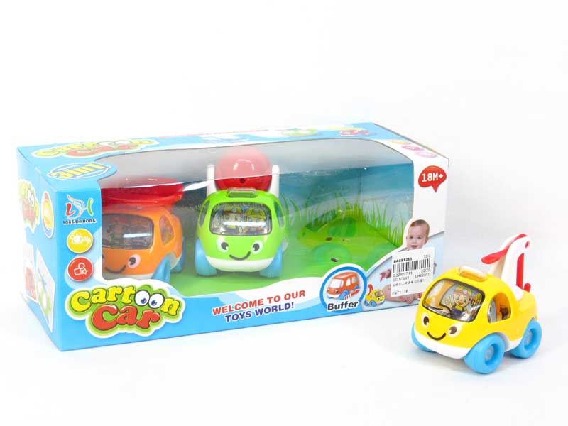 Pull Back Cartoon Car(3in1) toys