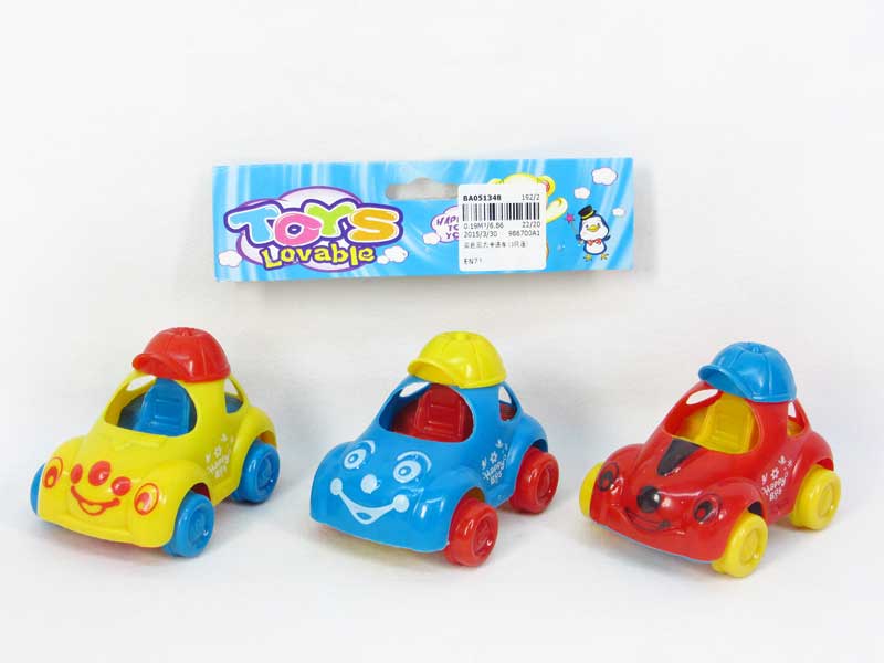 Pull Back Cartoon Car(3in1) toys