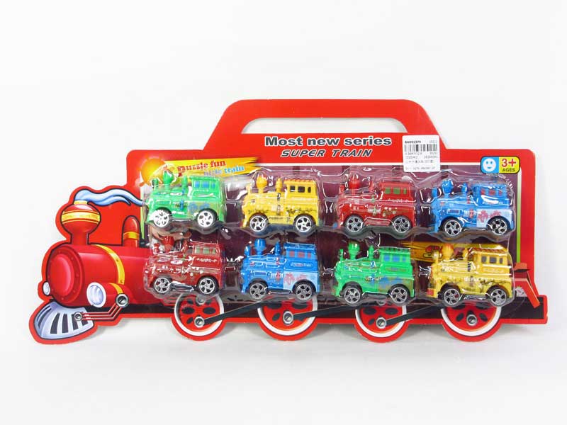 Pull Back Train(8in1) toys