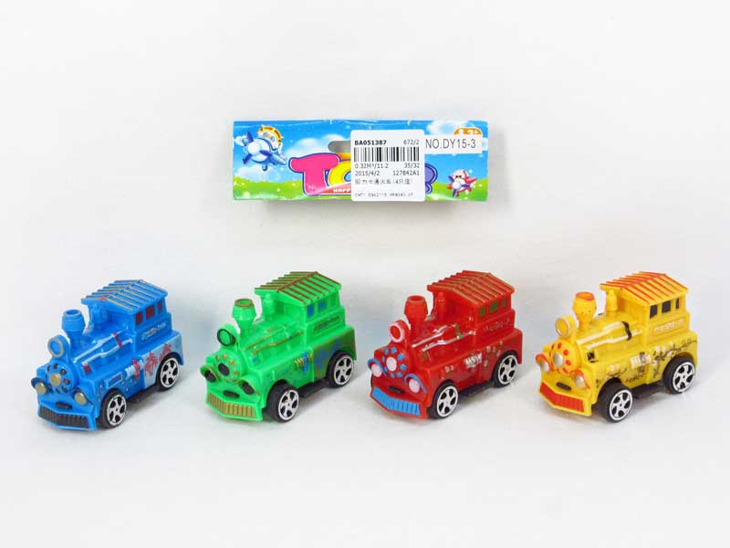 Pull Back Train(4in1） toys