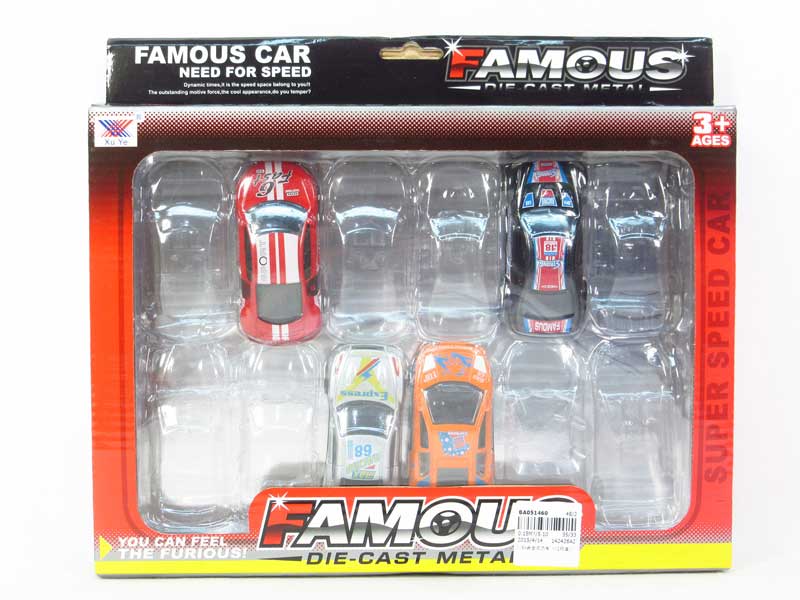 1:50 Die Cast Car Pull Back(12in1) toys