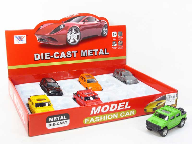 1:43 Die Cast Car Pull Back(12in1) toys