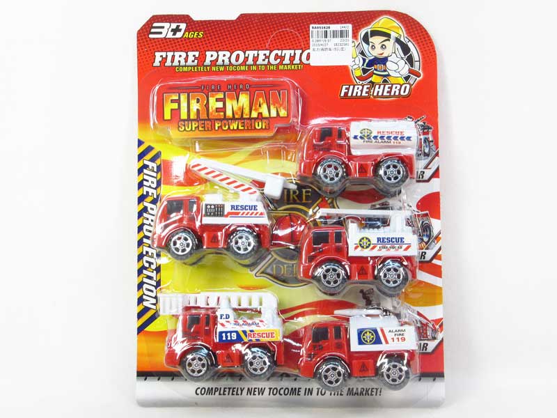 Pull Back Fire Engine(5in1) toys
