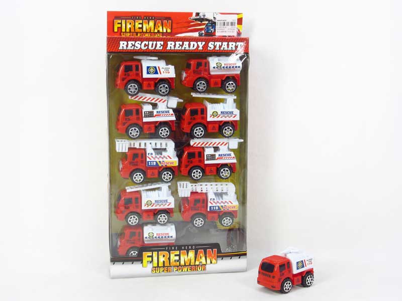 Pull Back Fire Engine(10in1) toys