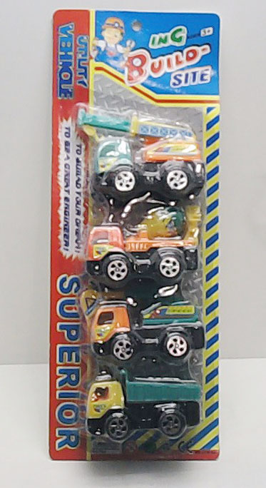 Pull Back Construction Truck(4in1) toys