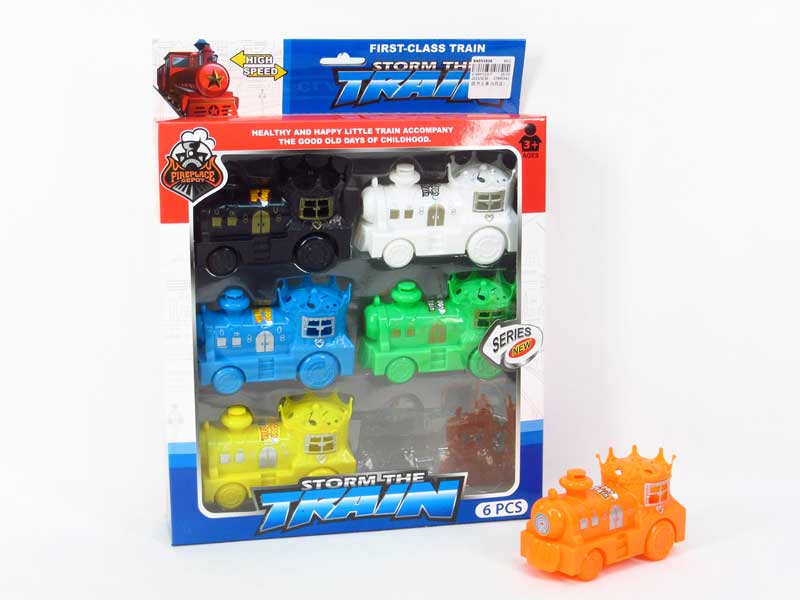 Pull Back Train(6in1) toys