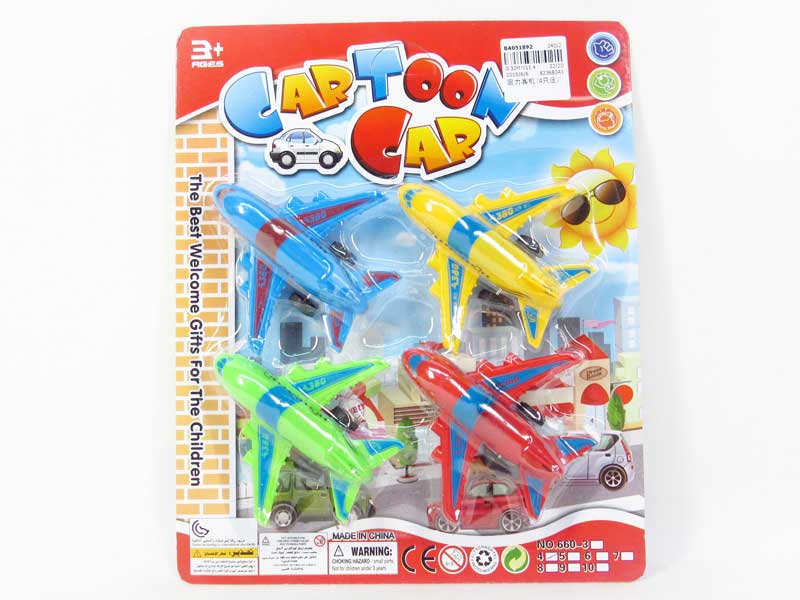 Pull Back Aerobus(4in1) toys