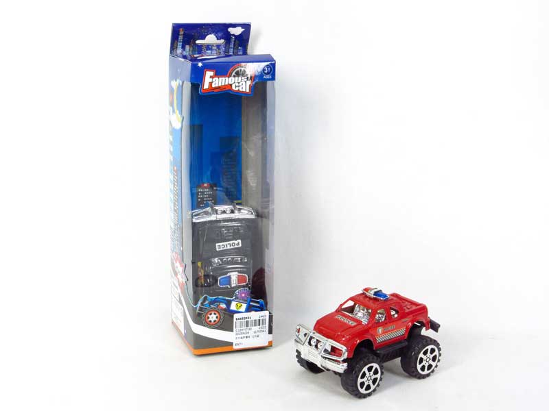 Pull Back Cross-country Police Car(2in1) toys