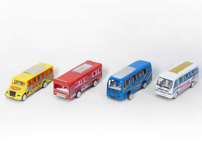 Pull Back Bus(4S4C) toys
